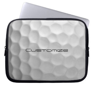 Golf Ball with Personalised Name Laptop Sleeve