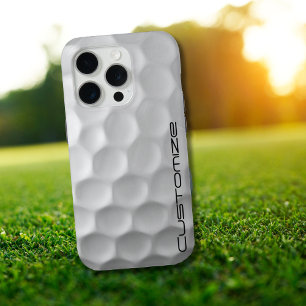 Golf Ball with Personalised Text iPhone 15 Pro Case