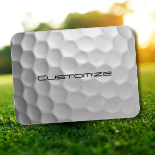 Golf Ball with Personalised Text Magnet