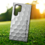 Golf Ball with Personalised Text Samsung Galaxy Case<br><div class="desc">Unique design for the casual golfer to the professional at Heart. Classy and unique,  this will surely impress your golfing buddies at the next tournament or gathering. Customise this Golf Ball with Text of your choosing.</div>