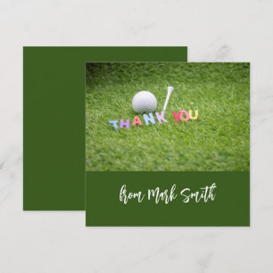 Golf Ball with word Thank you for Golfer 