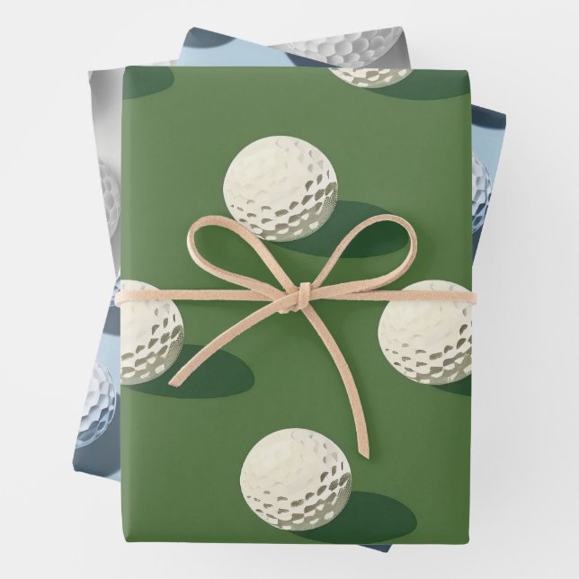 Golf Ball  Wrapping Paper Sheet (In situ)