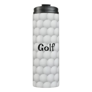 Golf Balls Abstract Design Thermal Tumbler