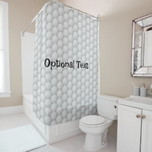 Golf Balls Abstract Shower Curtain