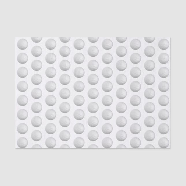 Golf Balls All Over Tissue Paper (Front)