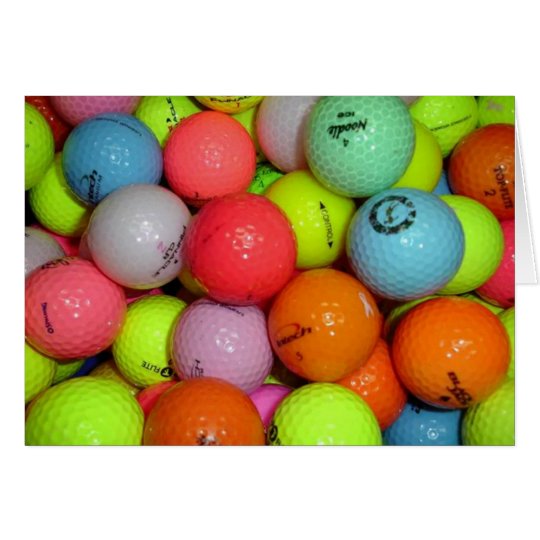 Golf Balls And More Golf Balls Card