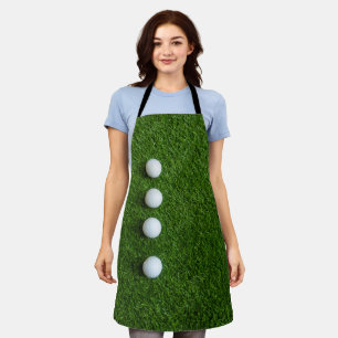 Golf Balls are on green grass Apron