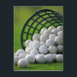 Golf Balls Bucket Postcard<br><div class="desc">Golf Balls Bucket</div>