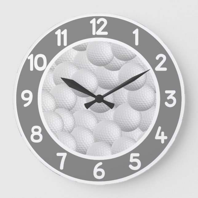 Golf Balls custom wall clock (Front)