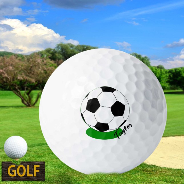 Golf Balls for Soccer fans Monogrammed / Football (Creator Uploaded)