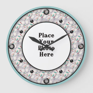 Golf Balls Frame Your Photo Wall Clock