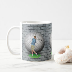 Golf Balls Golfer Mug