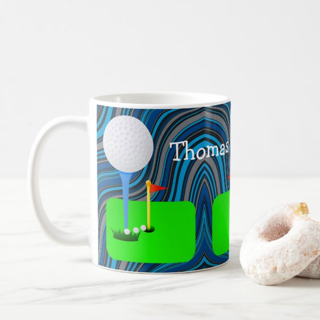 Golf Balls Mug (With Donut)