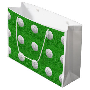 Golf Balls On Lawn Large Gift Bag
