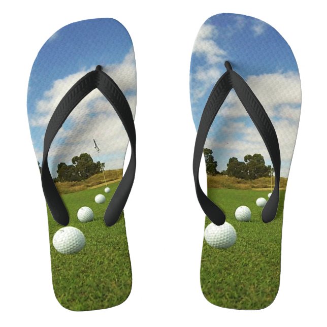 Golf Balls On The Green, Flip Flops (Footbed)