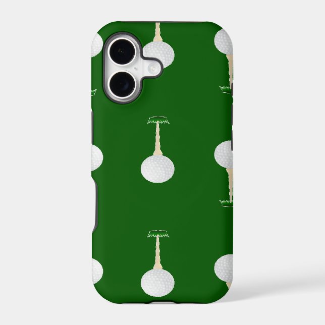 Golf balls pattern on green (Back)