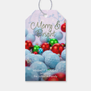 Golf Balls & Shiny Ornaments  Gift Tags