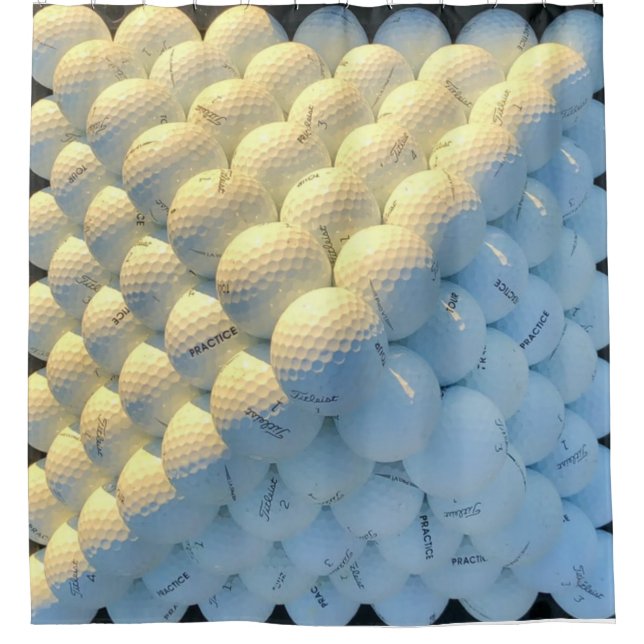 Golf Balls Shower Curtain (Front)