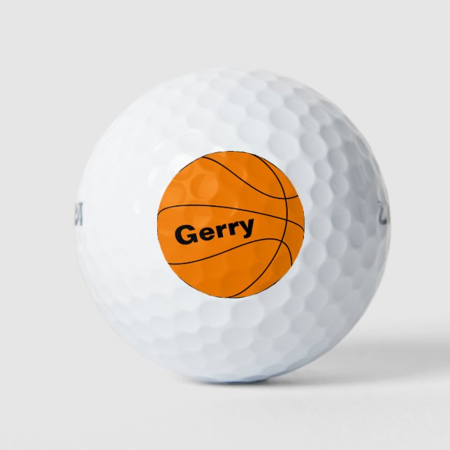 Golf Balls with Basketball Image (Front)