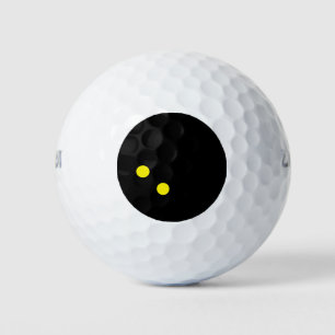 Golf balls with double yellow dot squash ball icon