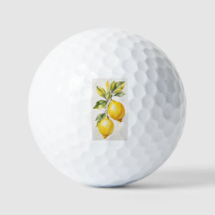 Golf Balls with elegant lemon image