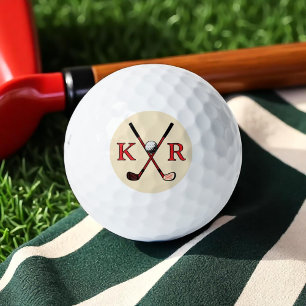 Golf Balls with his initials