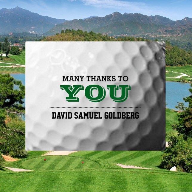 Golf Bar Mitzvah Thank You Card (Creator Uploaded)