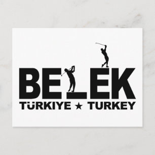 GOLF BELEK postcard - customisable