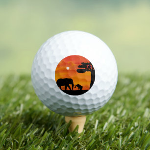 Golf Belephant, ,sky ,animals ,sunrise ,nature  Golf Balls