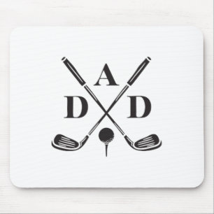 Golf Best Dad By Par Daddy Golfer Father's Day Gol Mouse Mat
