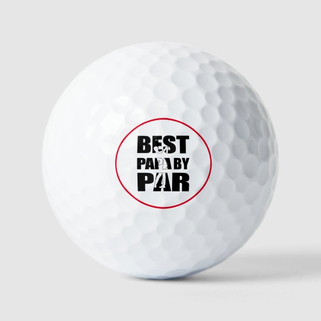 Golf best Papa by Par  Balls (Front)