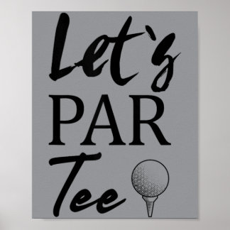 Golf Big Sis Hole In One Golf 1st Birthday Party Poster