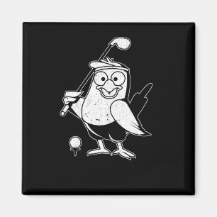 Golf Birdie Funny Bird Animal Humour Golfing Magnet