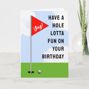 Golf Birthday Card