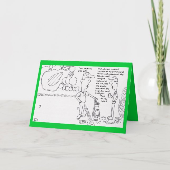 Golf Birthday Card (Front)