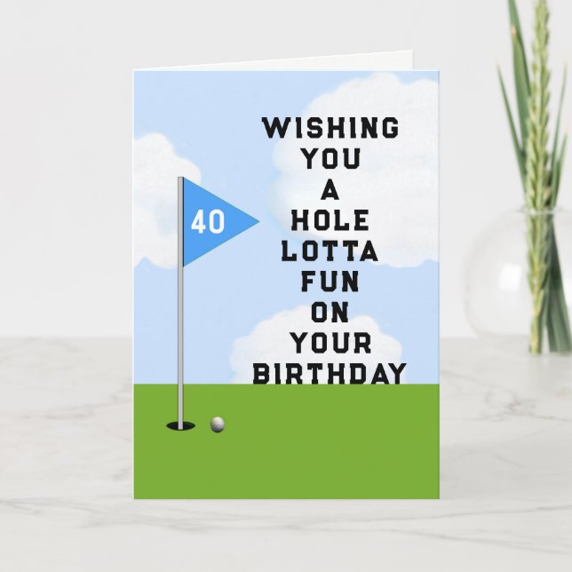 Golf Birthday Card (Front)