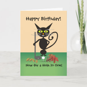 Golf Birthday Greeting Card