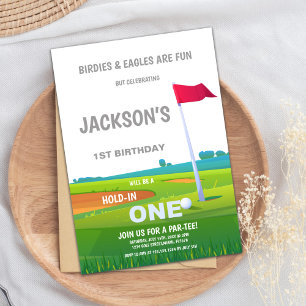Golf Birthday Invitation, Let's Par-Tee Invitation