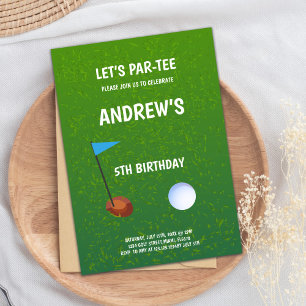 Golf Birthday Invitation, Let's Par-Tee Invitation