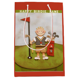 Golf Birthday Medium Gift Bag