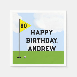 Golf Birthday Napkin
