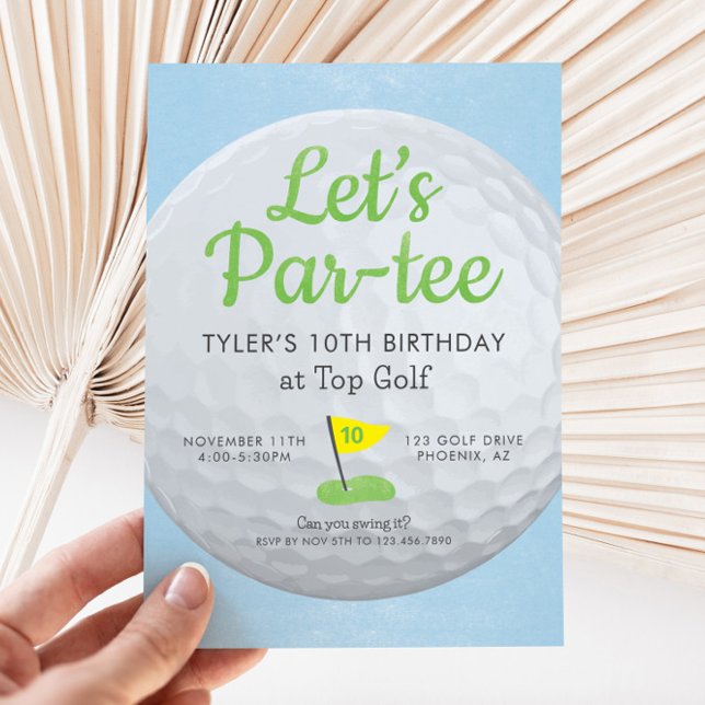 Golf Birthday Par-tee Invitation (Golf Birthday Invitation)