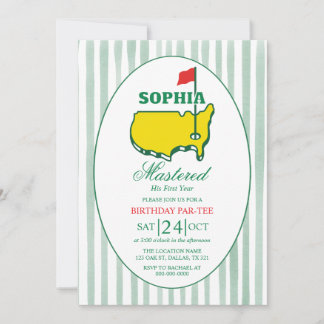 Golf Birthday Par-tee Invitation