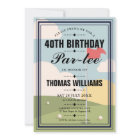 Golf Birthday Partee Party 