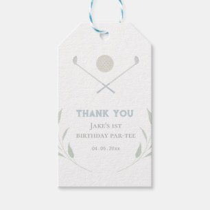 Golf birthday party gift tag