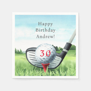 Golf Birthday Party I Let's Par-Tee! Napkin