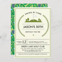 Golf Birthday Party Invitation