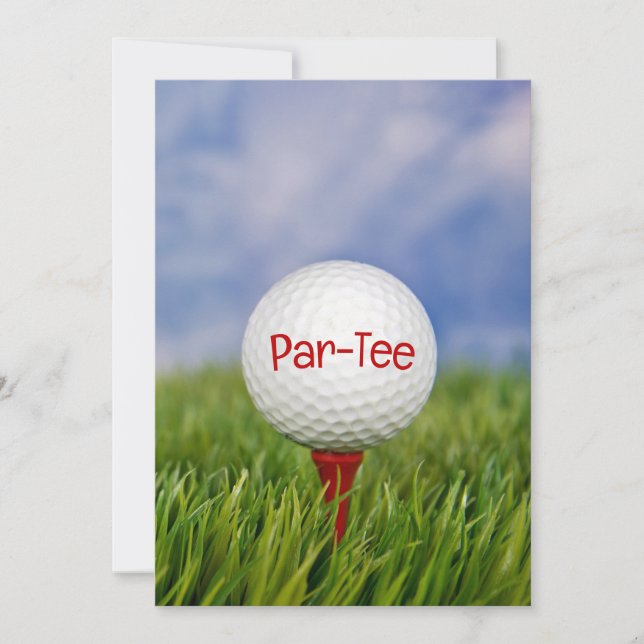 Golf Birthday Party Invitation (Front)