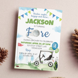 Golf Birthday Party Invitation