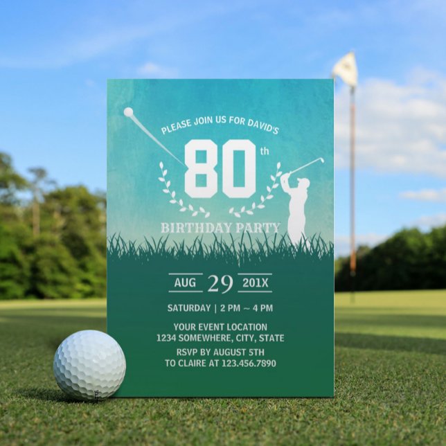 Golf Birthday Party Invitation (Creator Uploaded)
